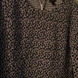 Ann Taylor long sleeve flare dress